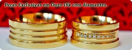 Alianças de Luxo em Ouro